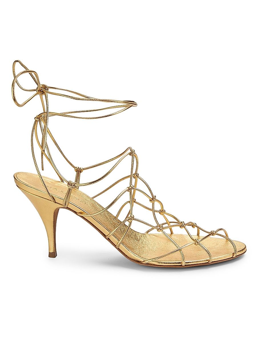 Women's Colette 75MM Strappy Sandals - Gold - Size 10