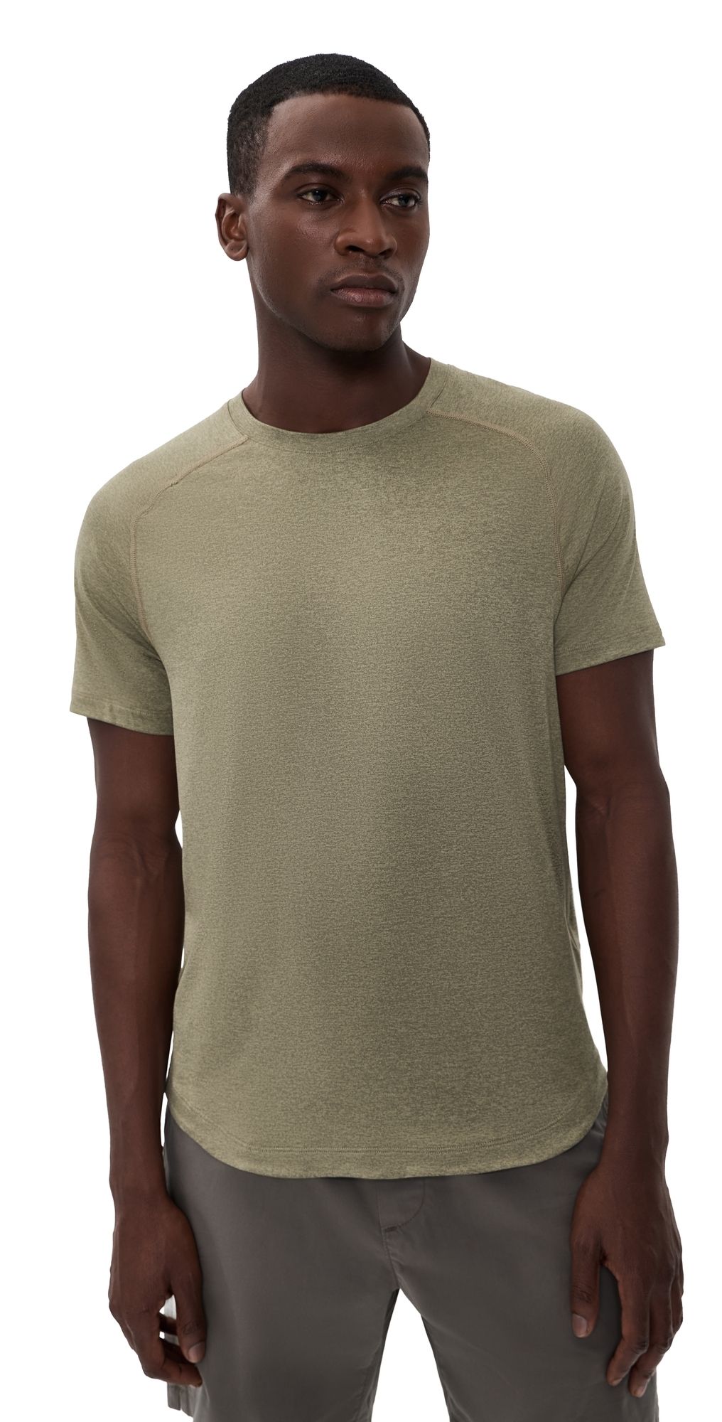 Rhone Atmosphere Tee Sand Green/Smokey Olive Heather XXL