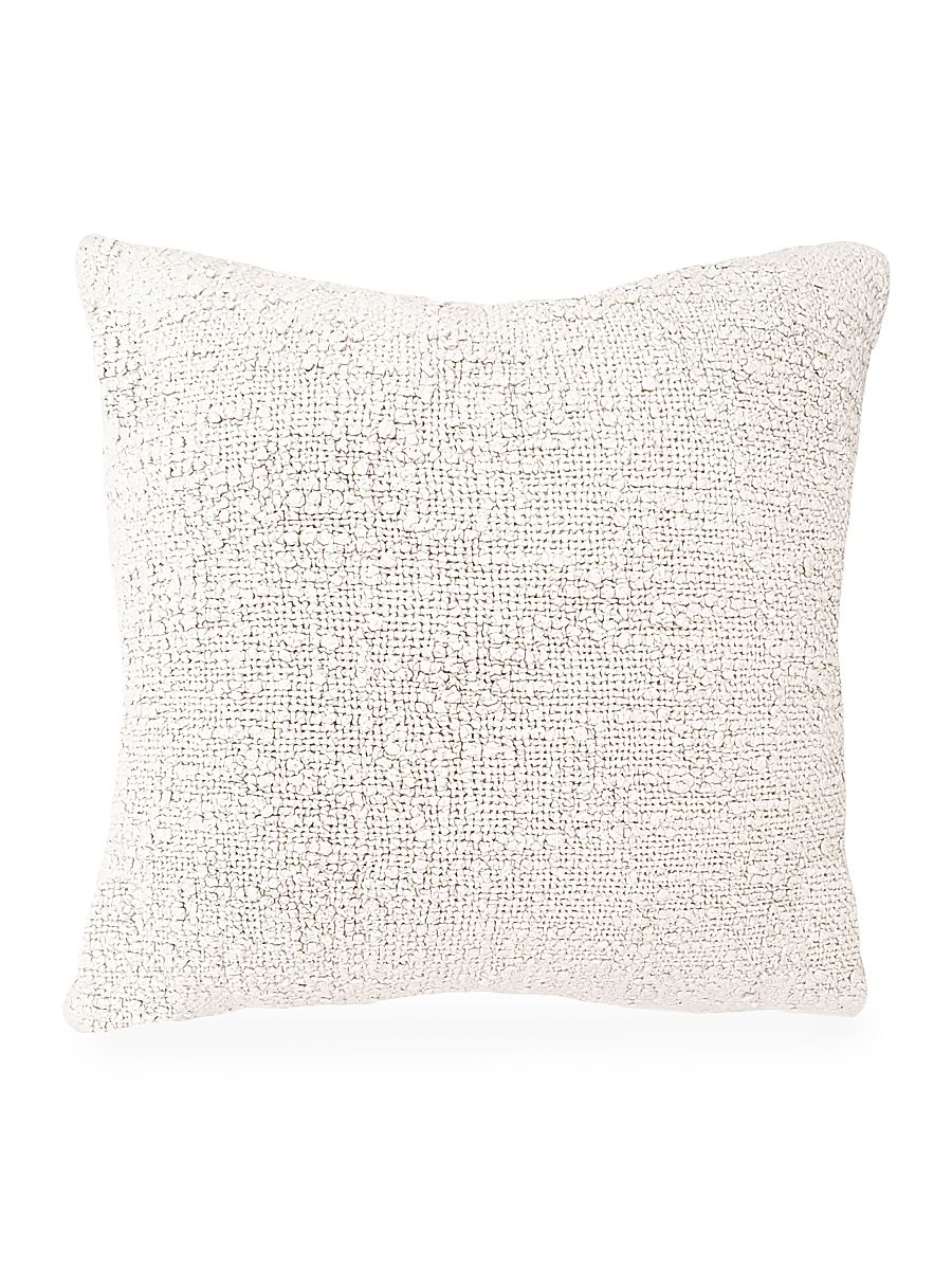 Cozzy Cotton Boucle Down Pillow - Ivory - Size 26 x 26