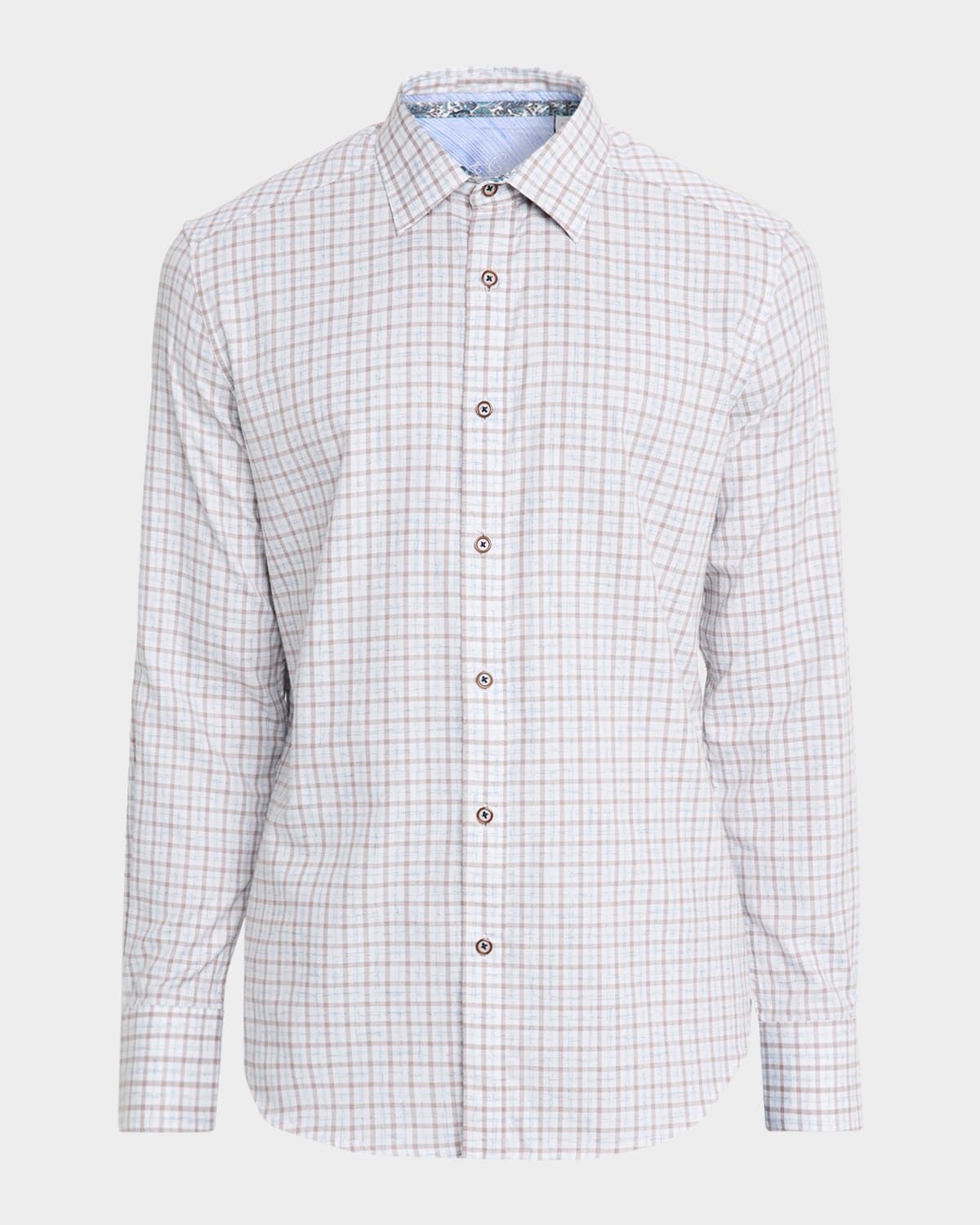 Men & apos;s Darrington Mini-Check Cotton Button-Down Shirt