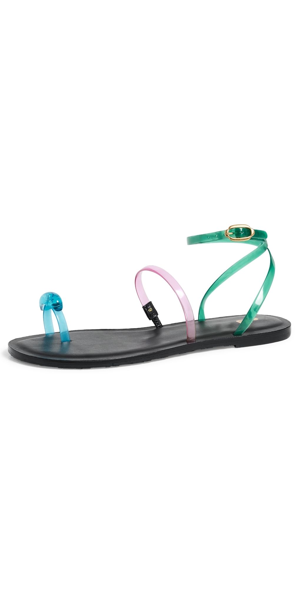 Larroudé Biarritz Jelly Sandals Blue 6