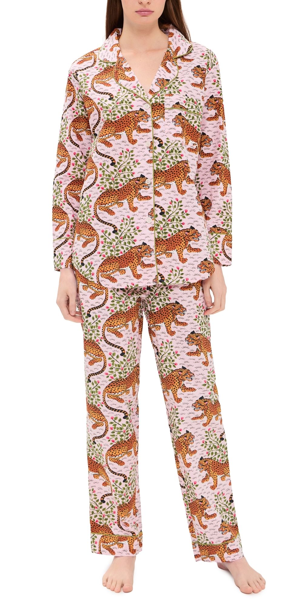 Printfresh Bagheera Long Pajama Set Blush L