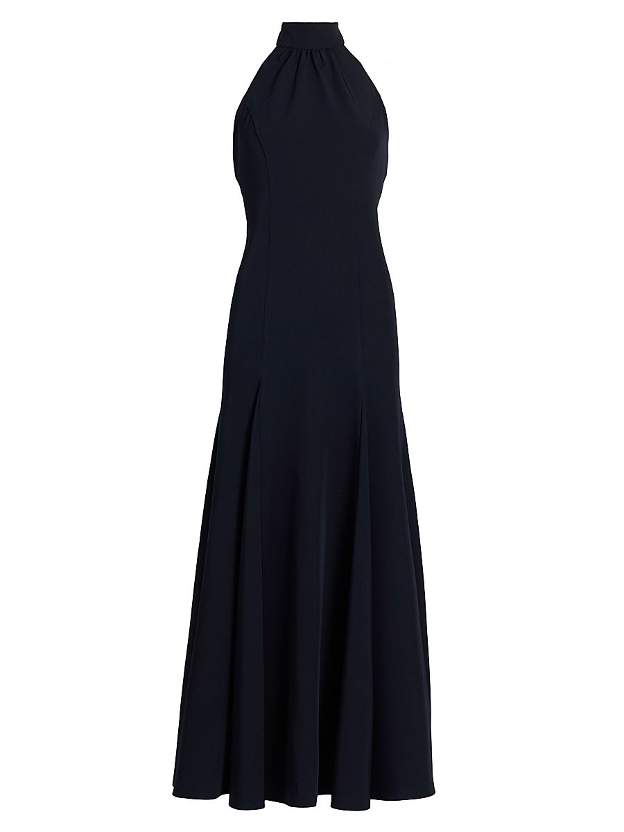 Women's Elena Halterneck Maxi Dress - Navy - Size 12