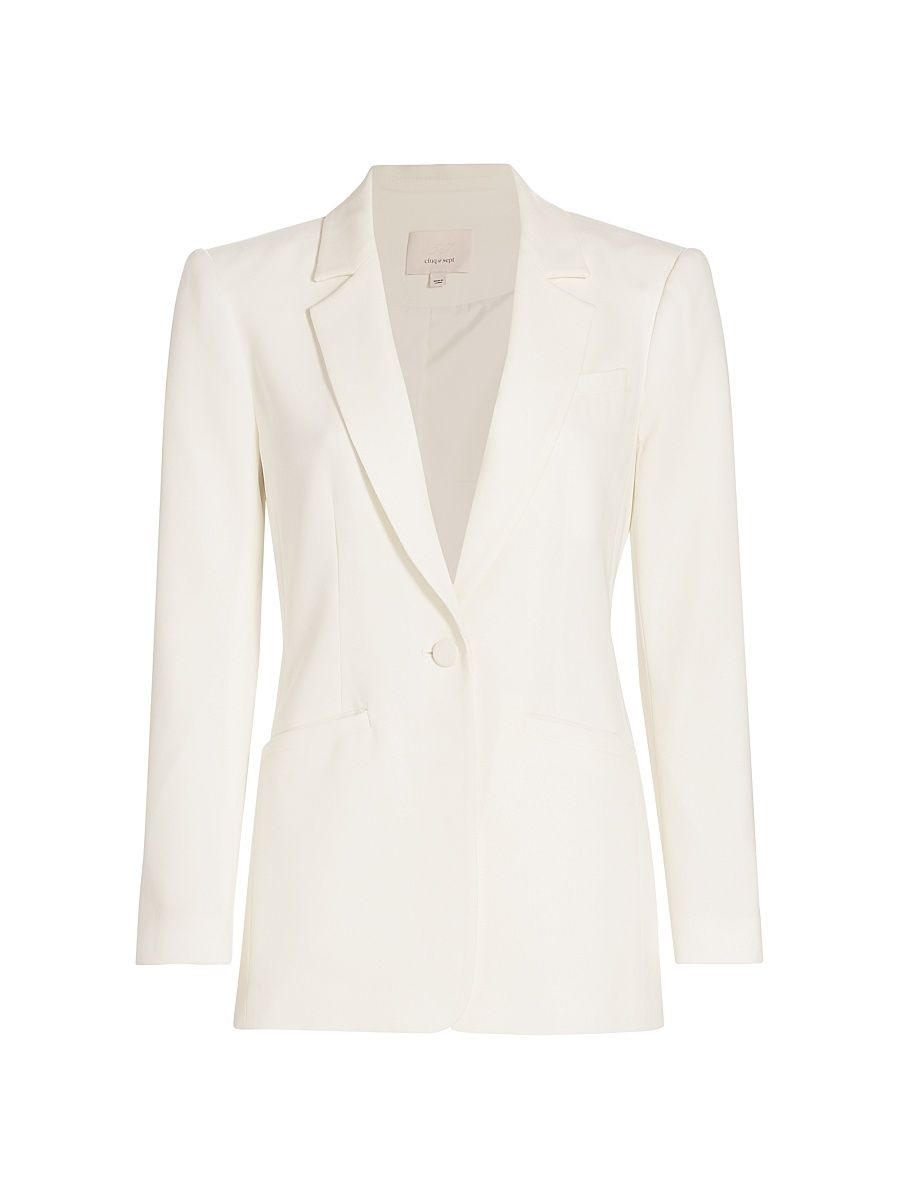 Women's Karlie Crepe Blazer - Ivory - Size 16