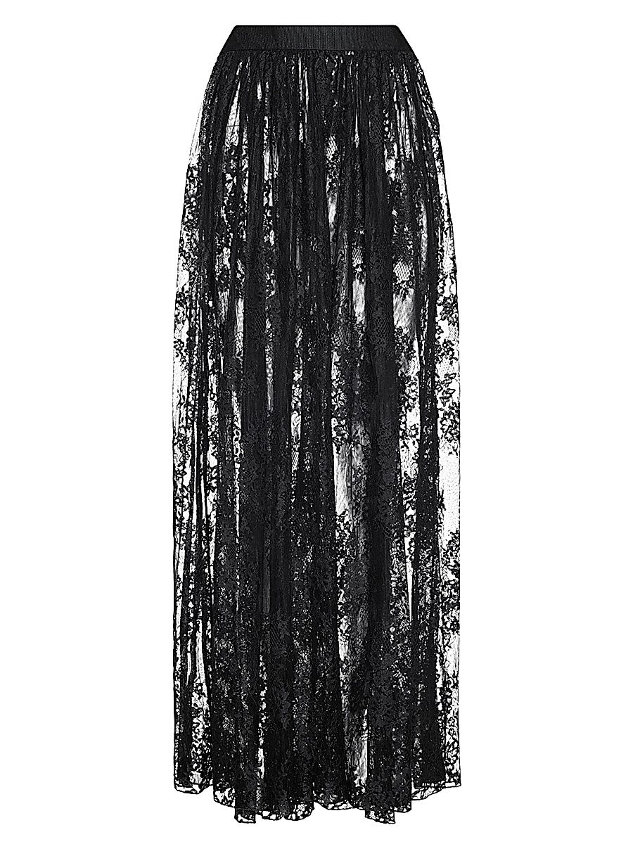 Women's Alona Lace Maxi Skirt - Black - Size 4