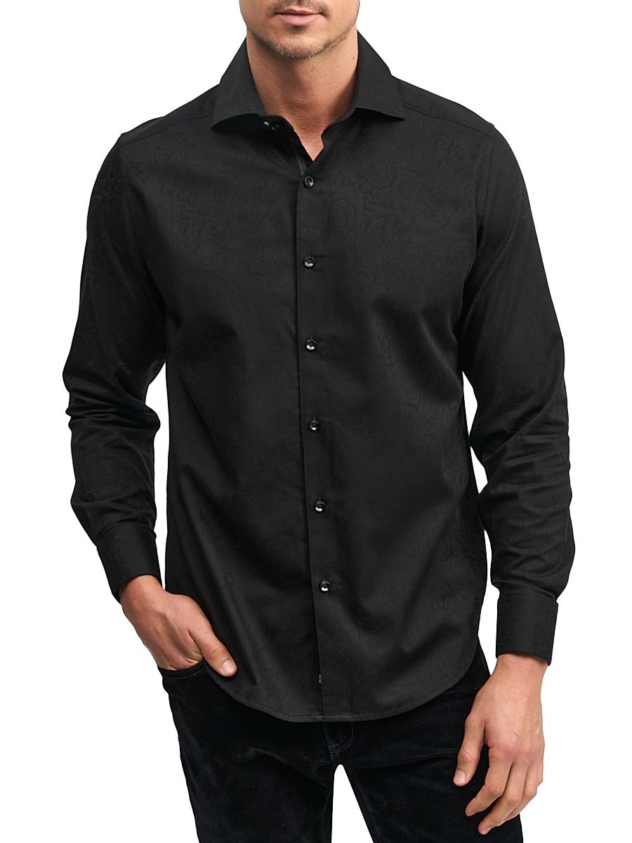 Men's Waycross Woven Shirt - Black - Size XXL