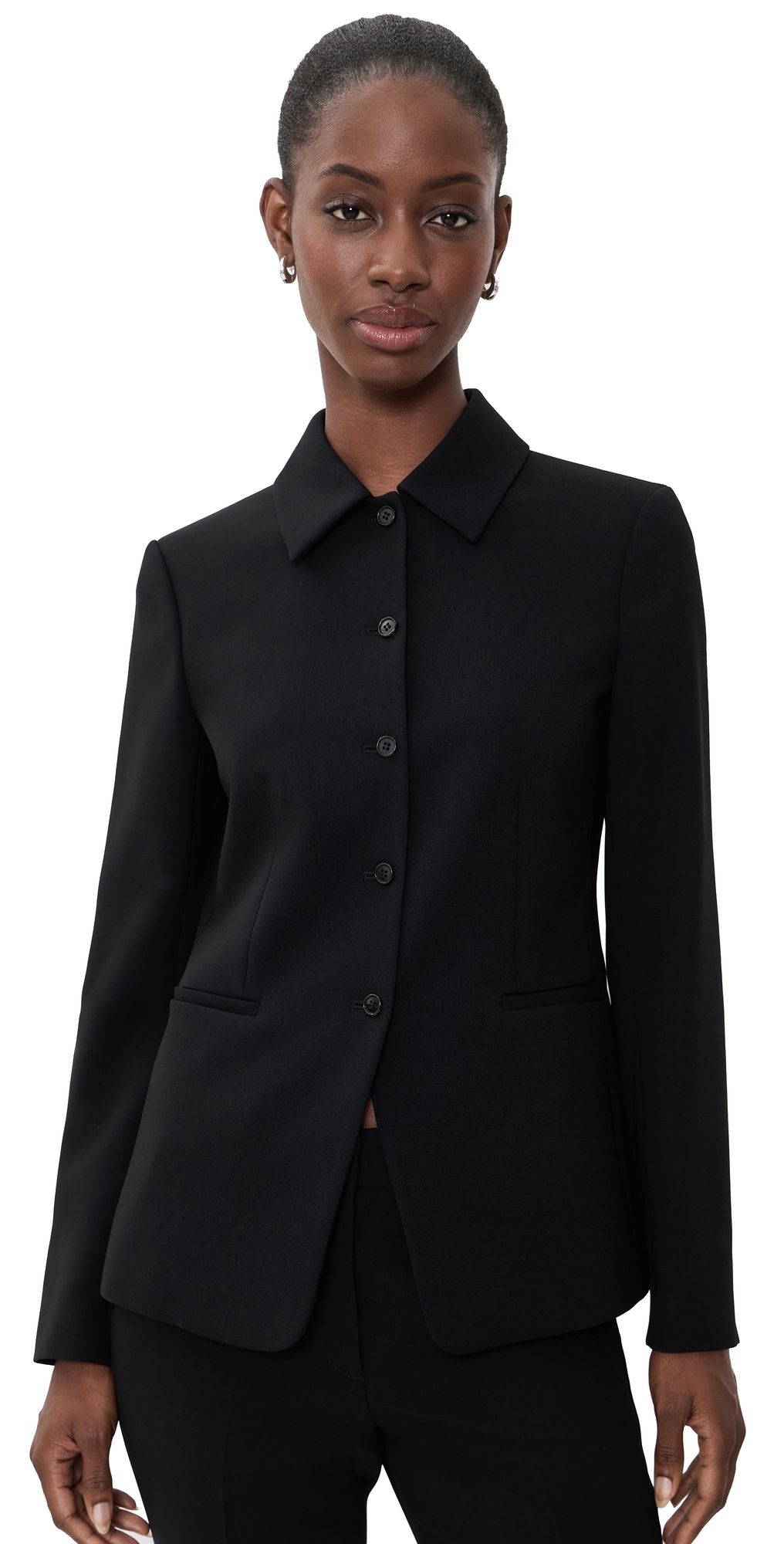 Theory Cutaway Blazer Black 6