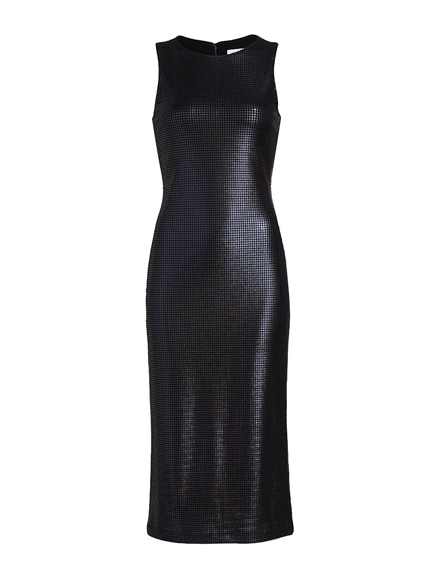 Women's Embellished Sleeveless Sheath Dress - Black - Size Large