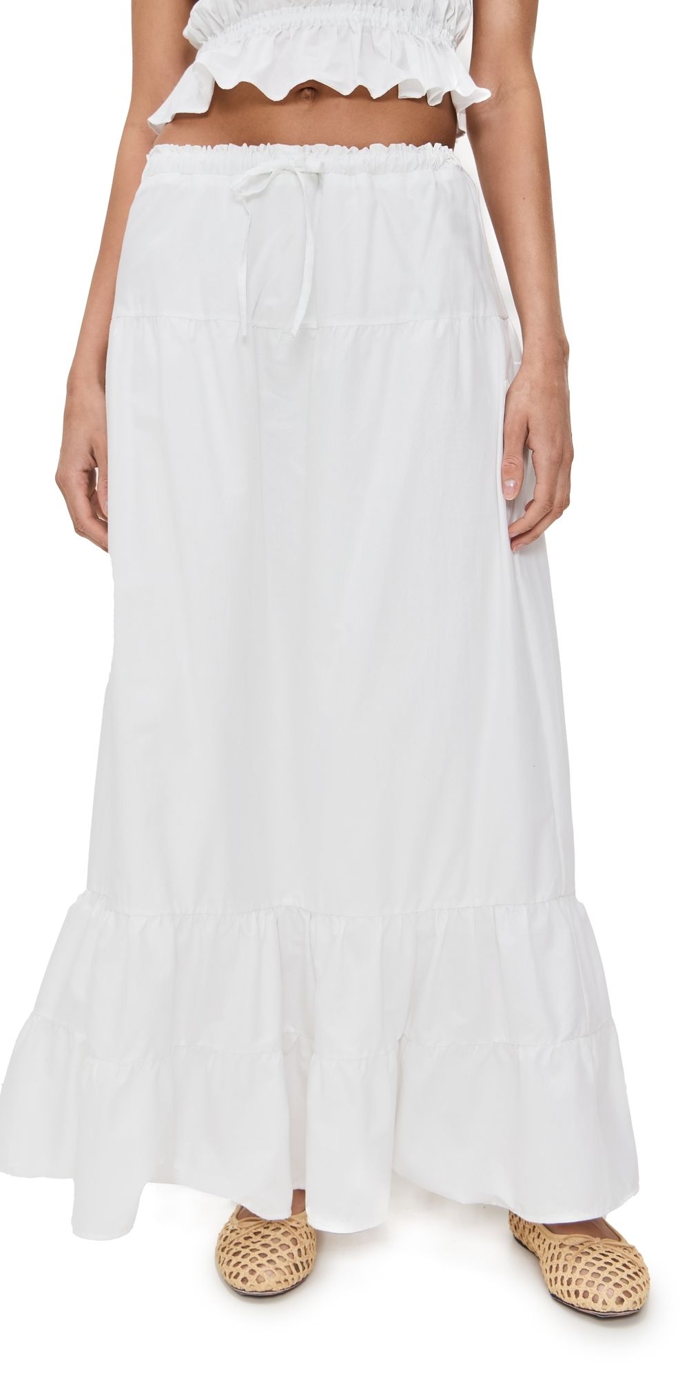 Peixoto Riley Maxi Skirt White XL