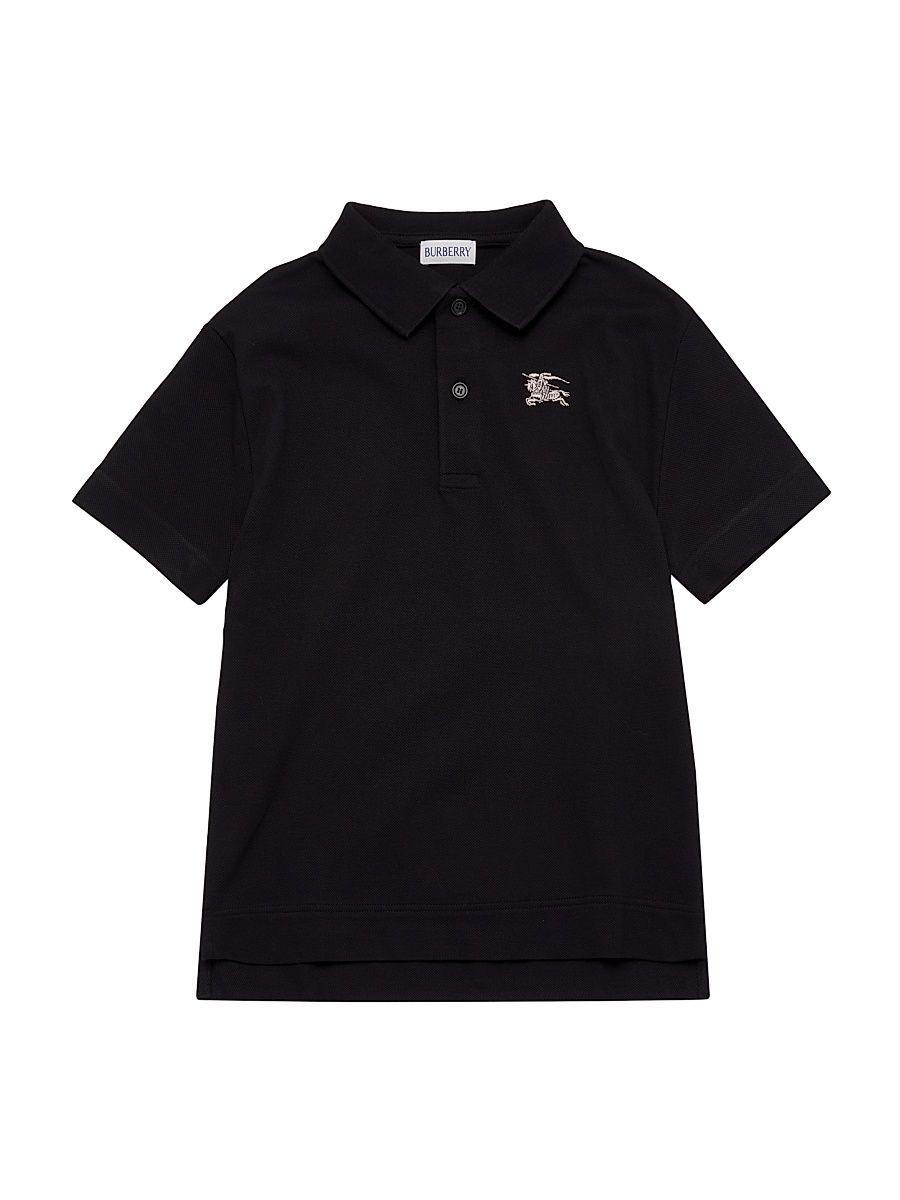 Little Boy's & Boy's EKD Polo Shirt - Black - Size 8