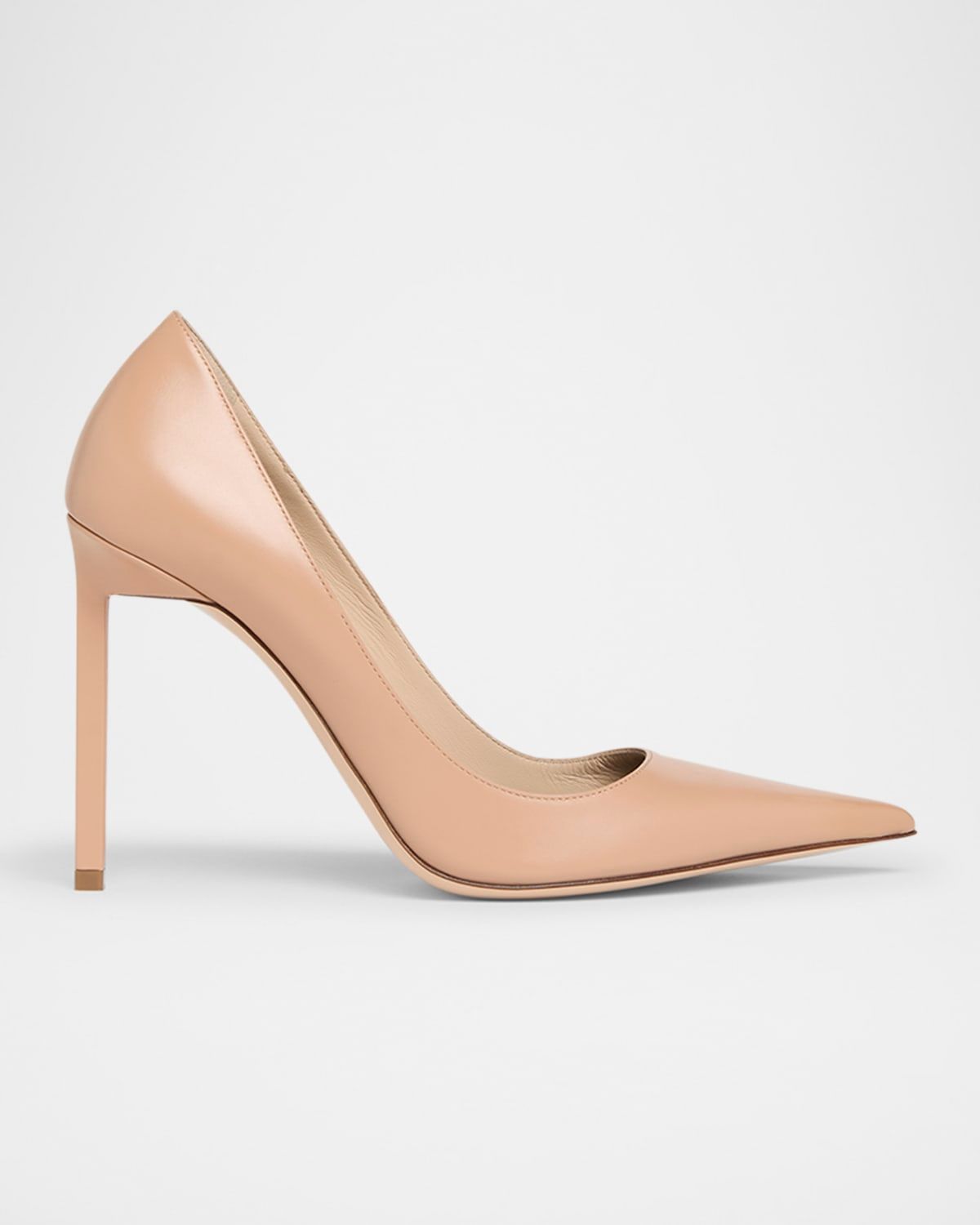 Betty Soft Calf Leather Pointed-Toe Pumps