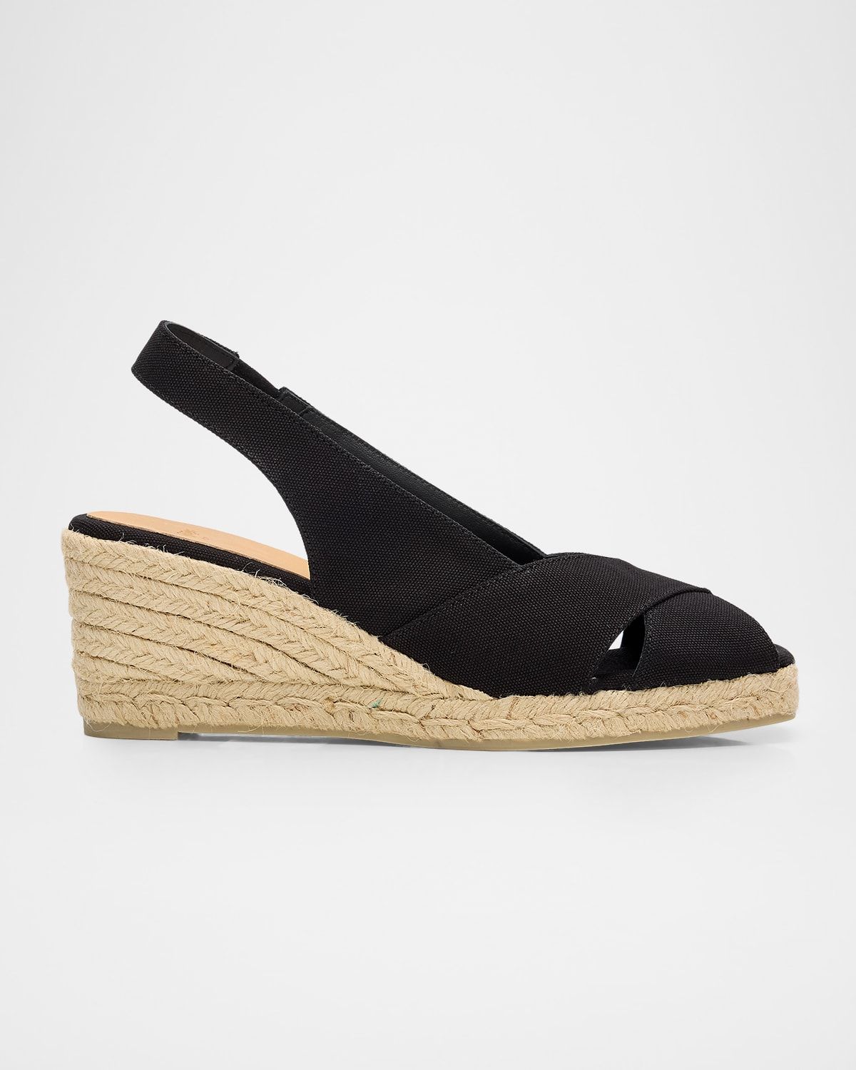 65mm Diana Canvas Espadrille Wedge Sandals