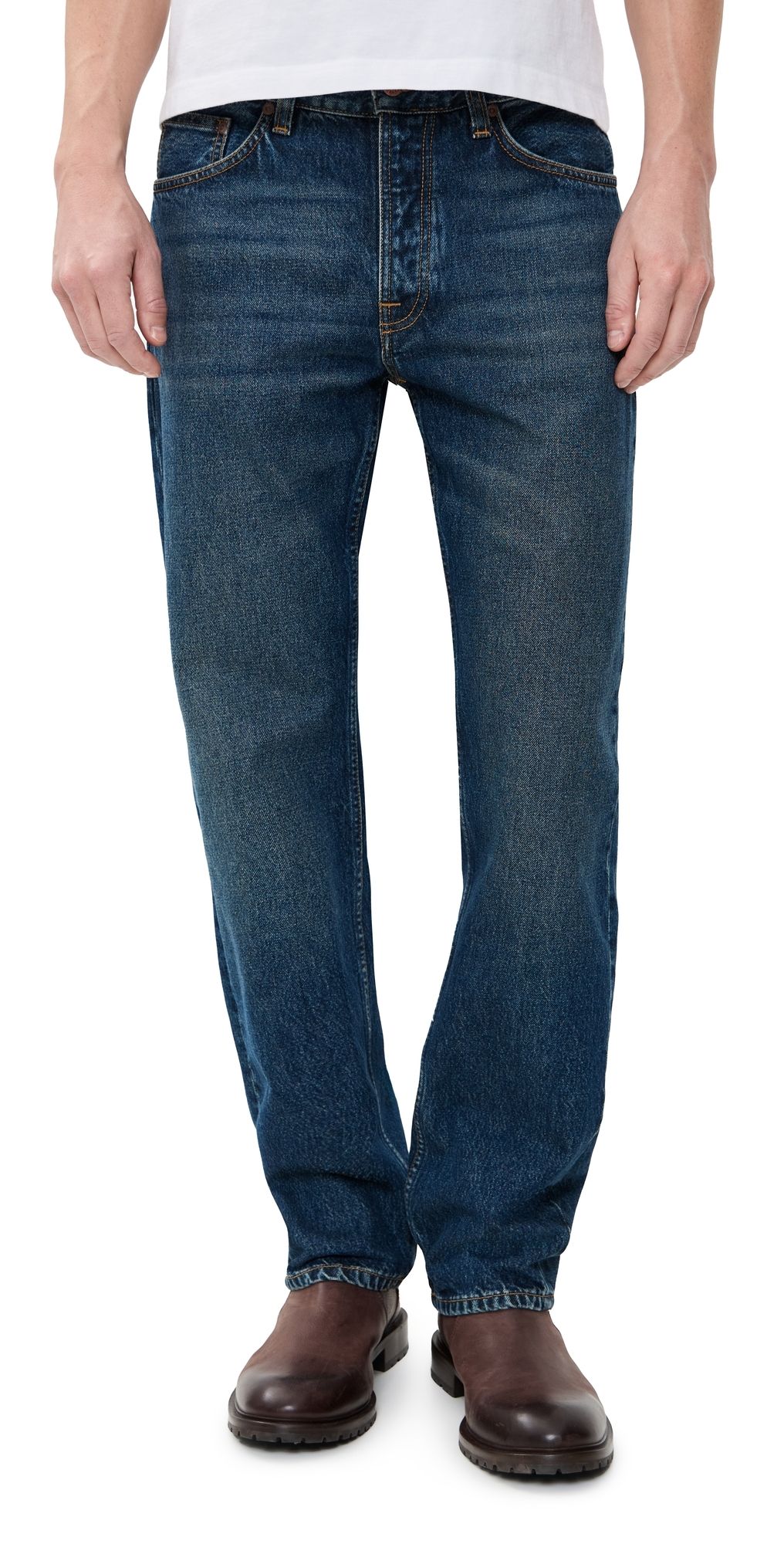 Nudie Jeans Rad Rufus Relaxed Straight Jeans Blue Soil 34
