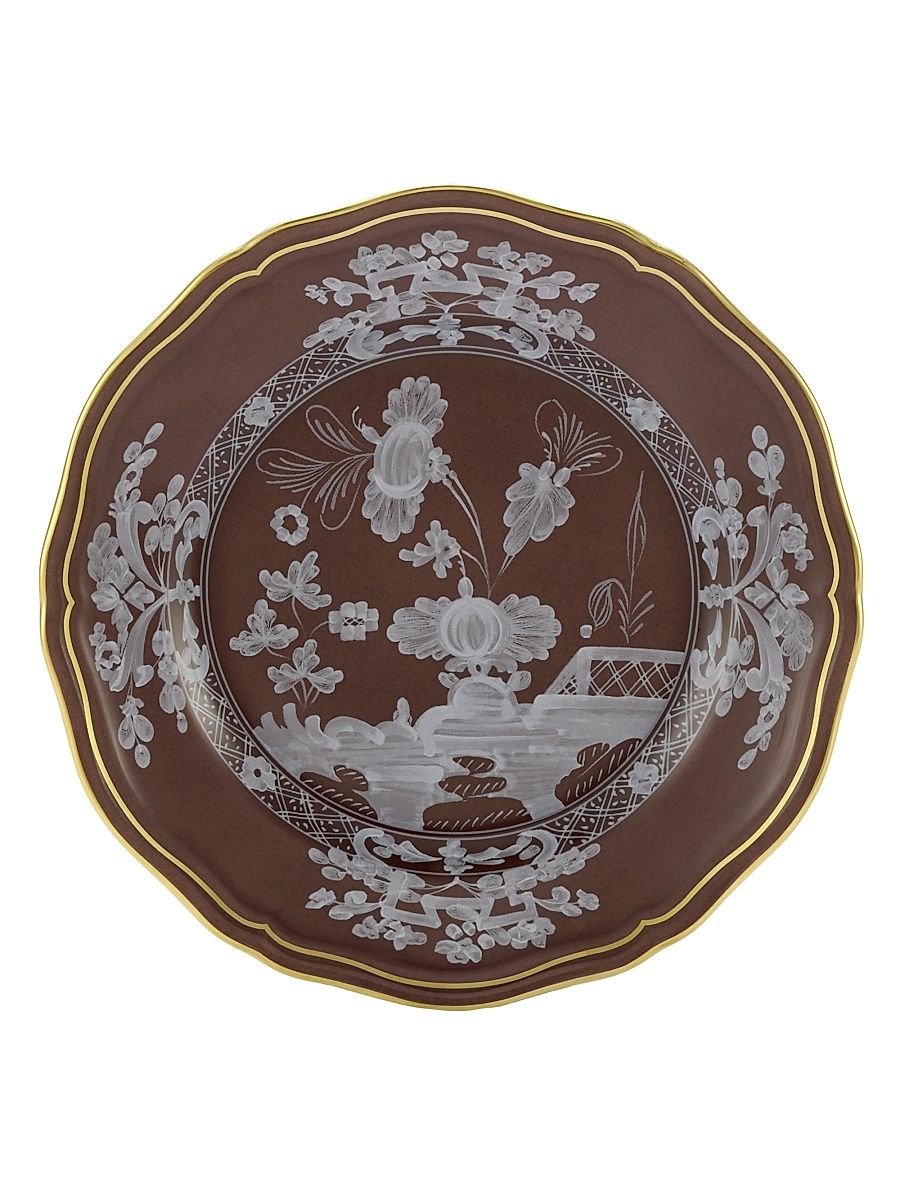 Ginori 1735 Oriente Italiano Gold-Rimmed Plate Collection - Azalea - Size Charger
