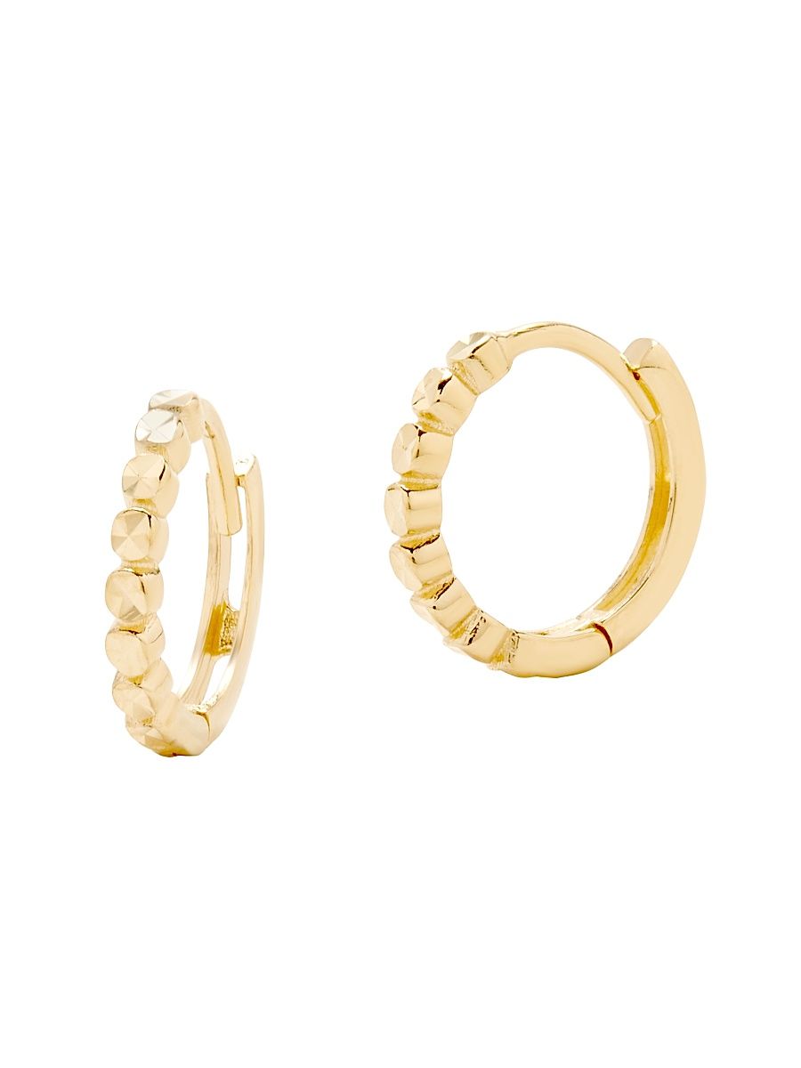 Women's Marnie 14K Yellow Gold Huggie Hoop Earrings - Yellow Gold