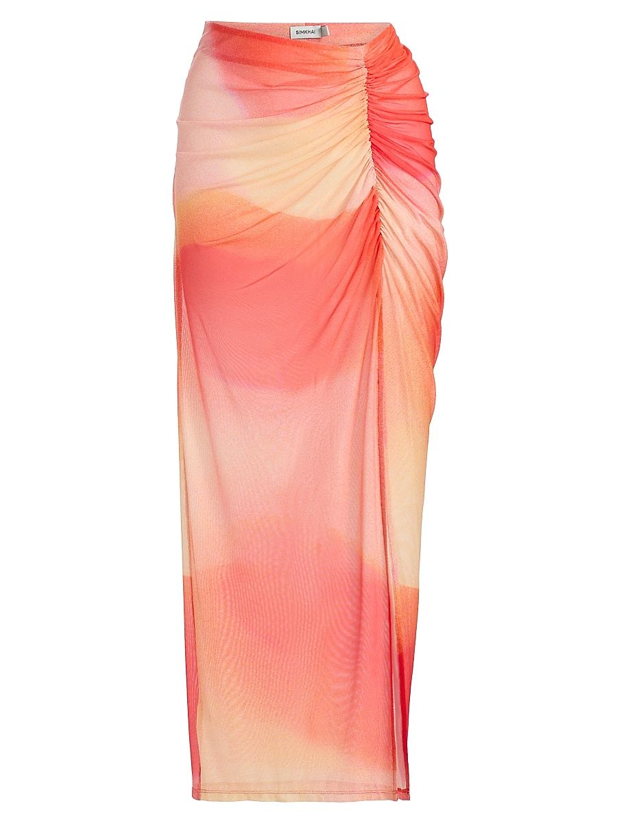 Women's Kensingten Ombre Midi-Skirt - Golden Hour - Size XS