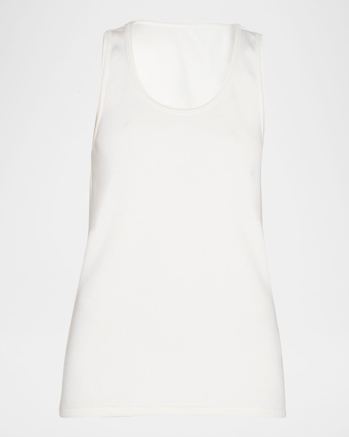Dry Stretch Cotton Ribbed Tank Top