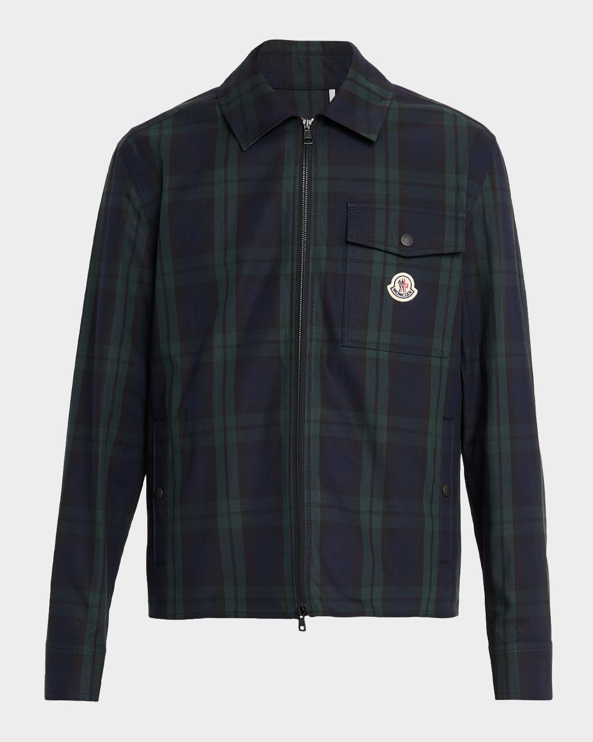 Men & apos;s Plaid Full-Zip Shirt Jacket