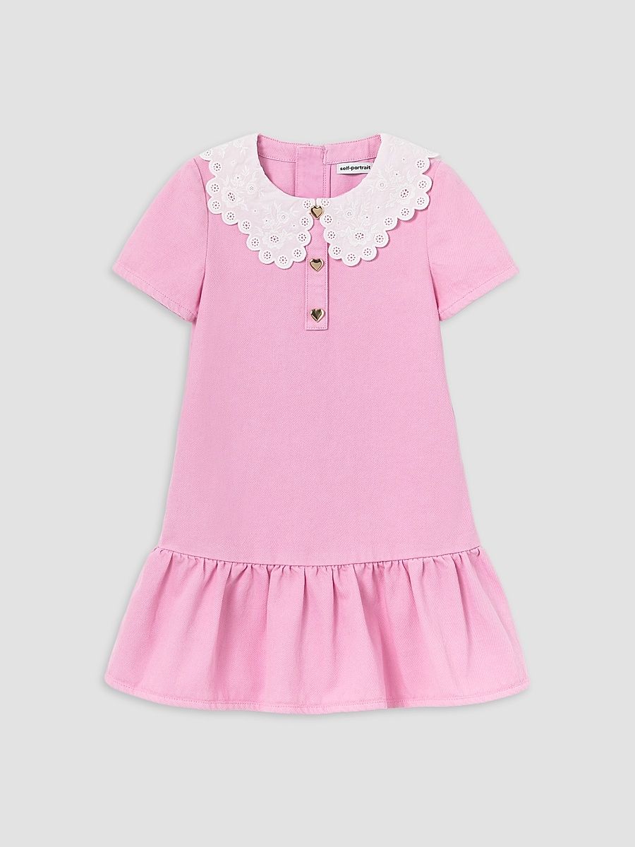 Little Girl's & Girl's Drop-Waist Polo Shirtdress - Pink - Size 10