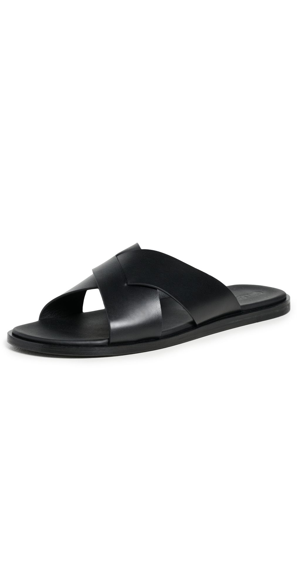 Orlebar Brown Muro Leather Sandals Black 11