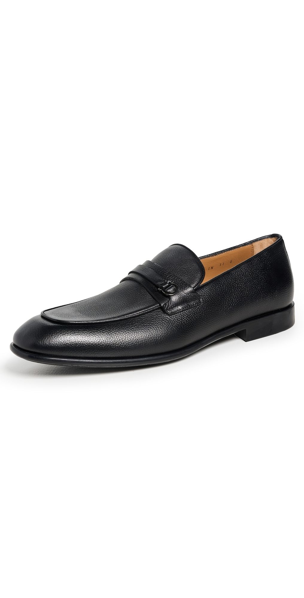 FERRAGAMO Desio Leather Loafers Nero 8.0E