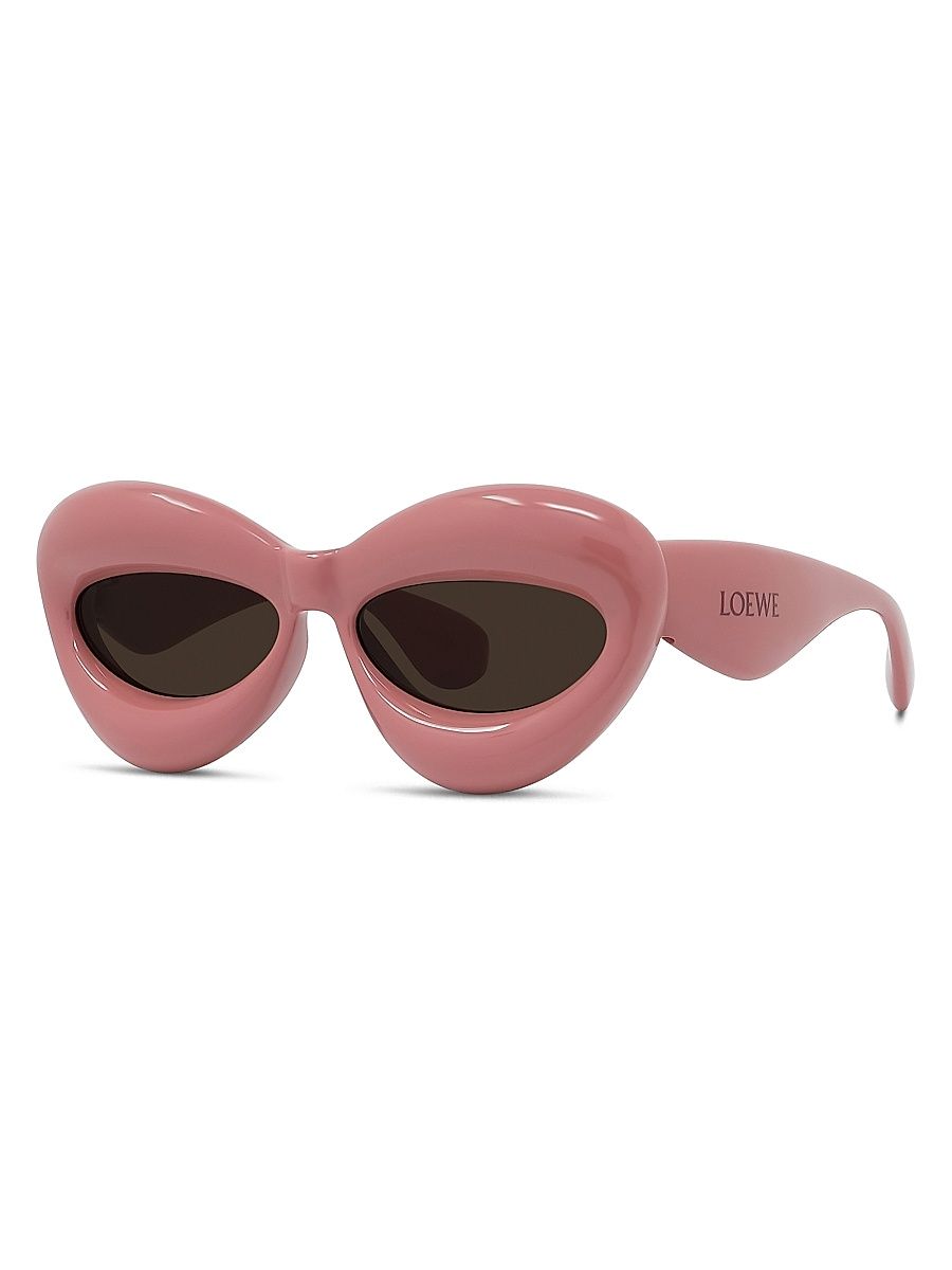 Women's 55MM Cat-Eye Sunglasses - Shiny Pink
