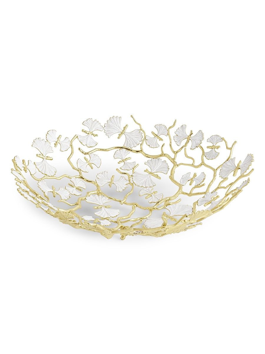 Butterfly Ginkgo Gold Centerpiece Platter