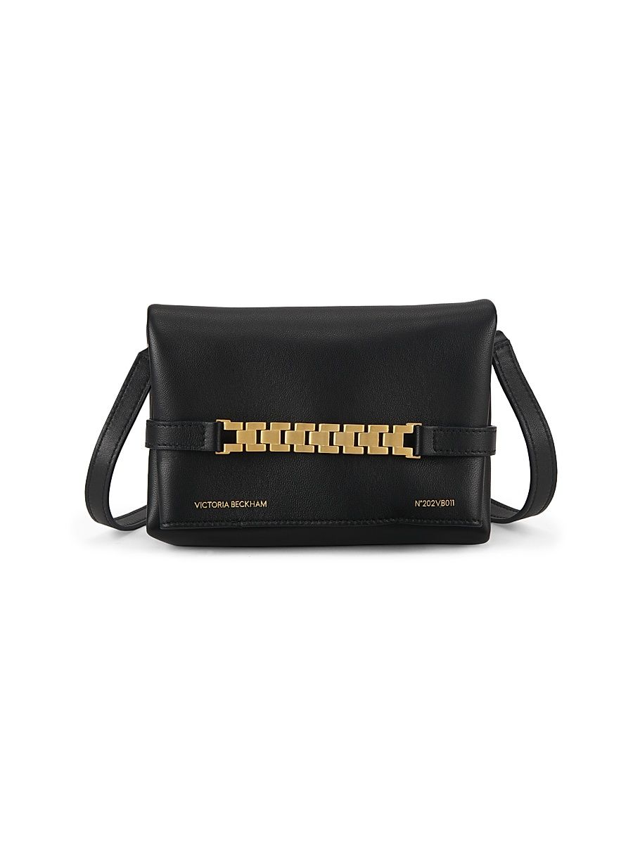 Women's Mini Leather Shoulder Bag - Black