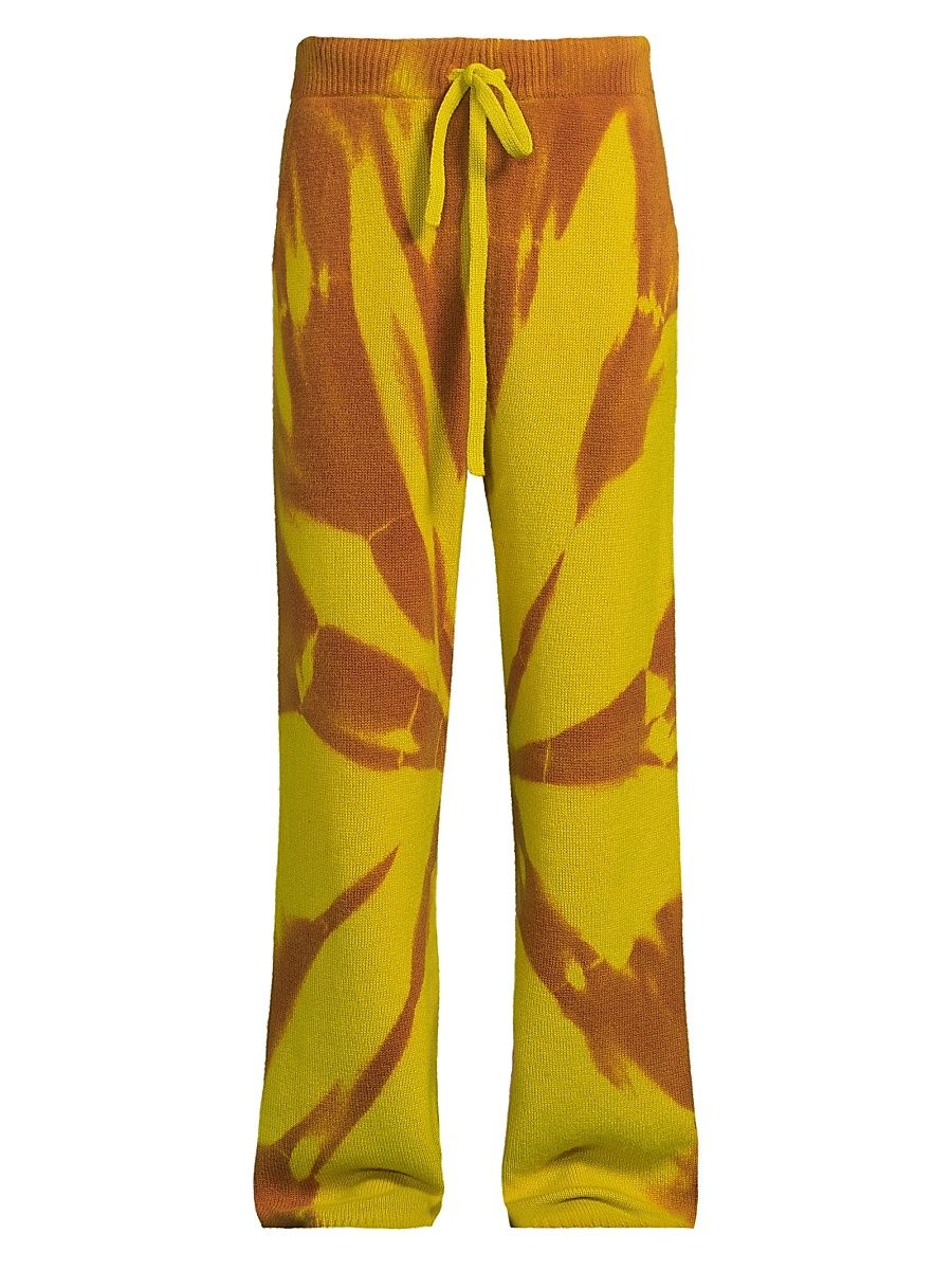 Men's Mythic Cashmere Lounge Pants - Citronelle With Red Cedar - Size Large