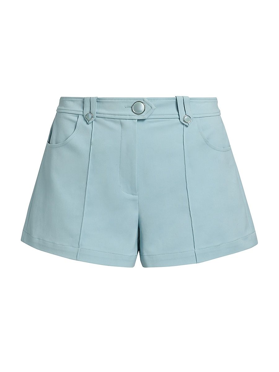 Women's Marco Solid Shorts - Moonstone Blue - Size 14