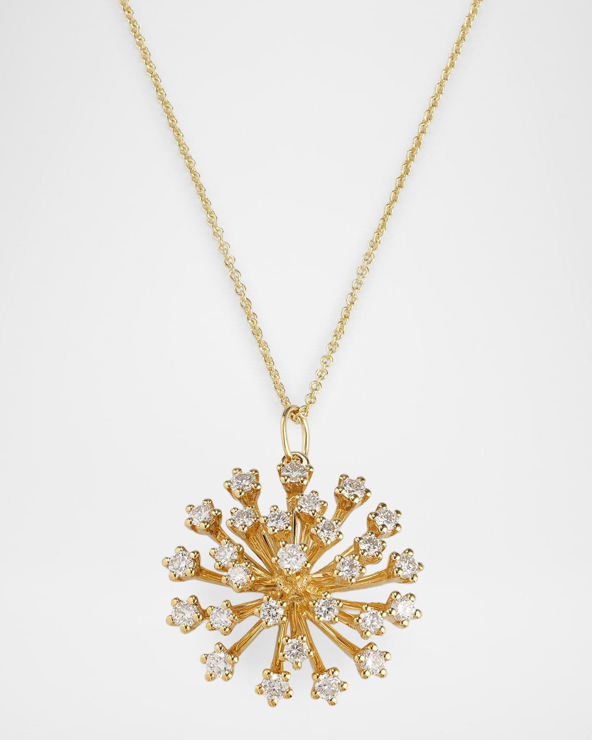 Big Stone Burst Pendant Necklace