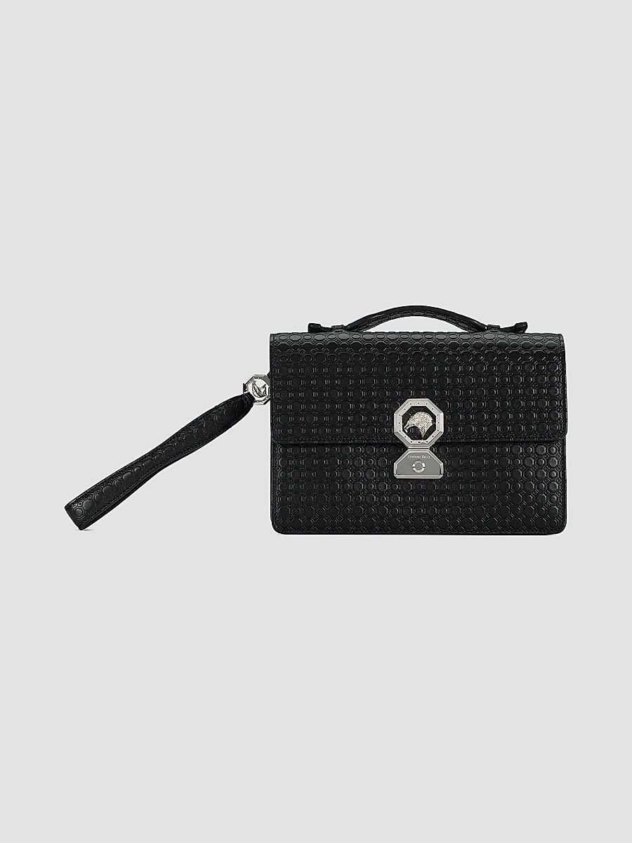 Men's Multi Use Leather Wallet - Black