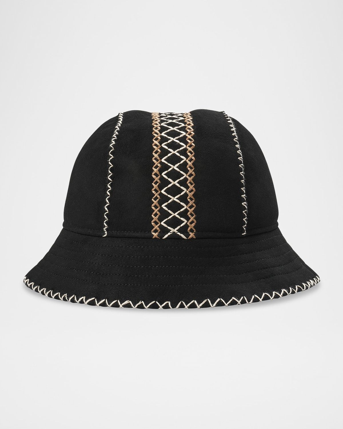 Atherson Embroidered Shearling Hat