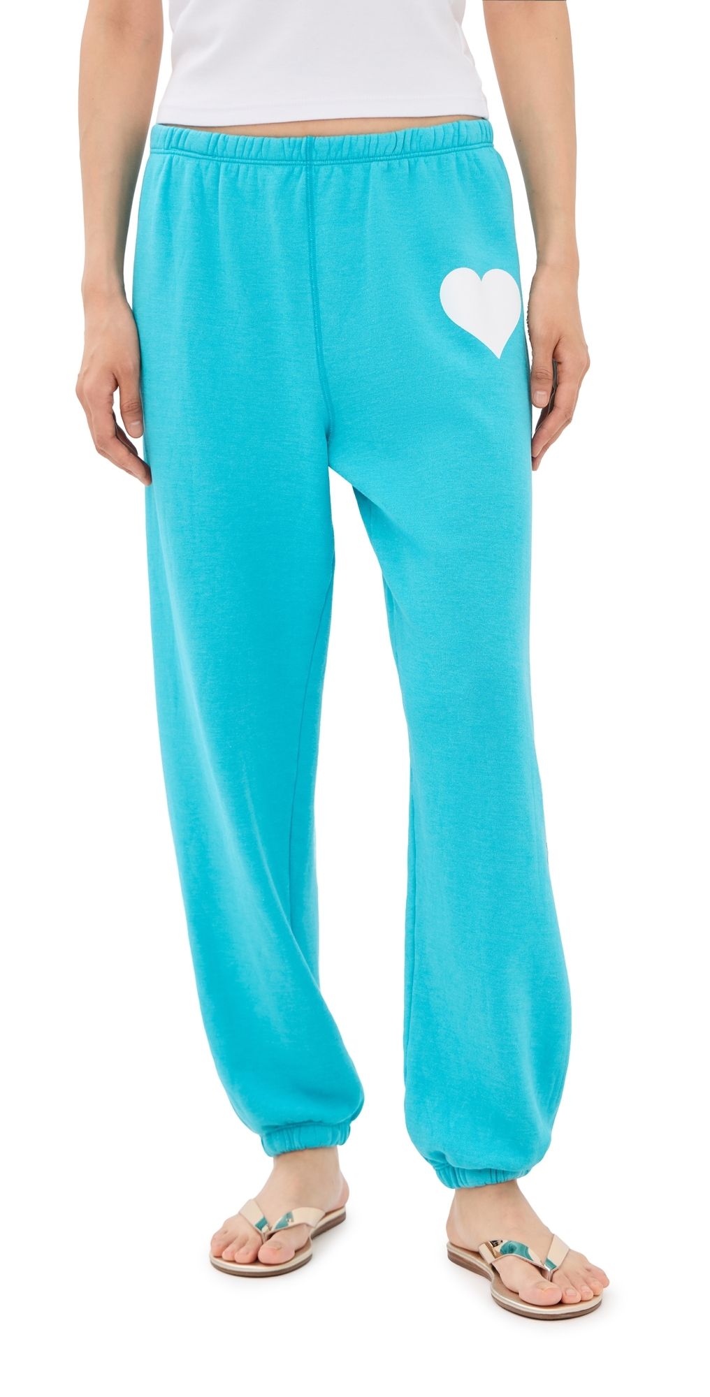 SPRWMN Heart Sweatpants Aquamarine L