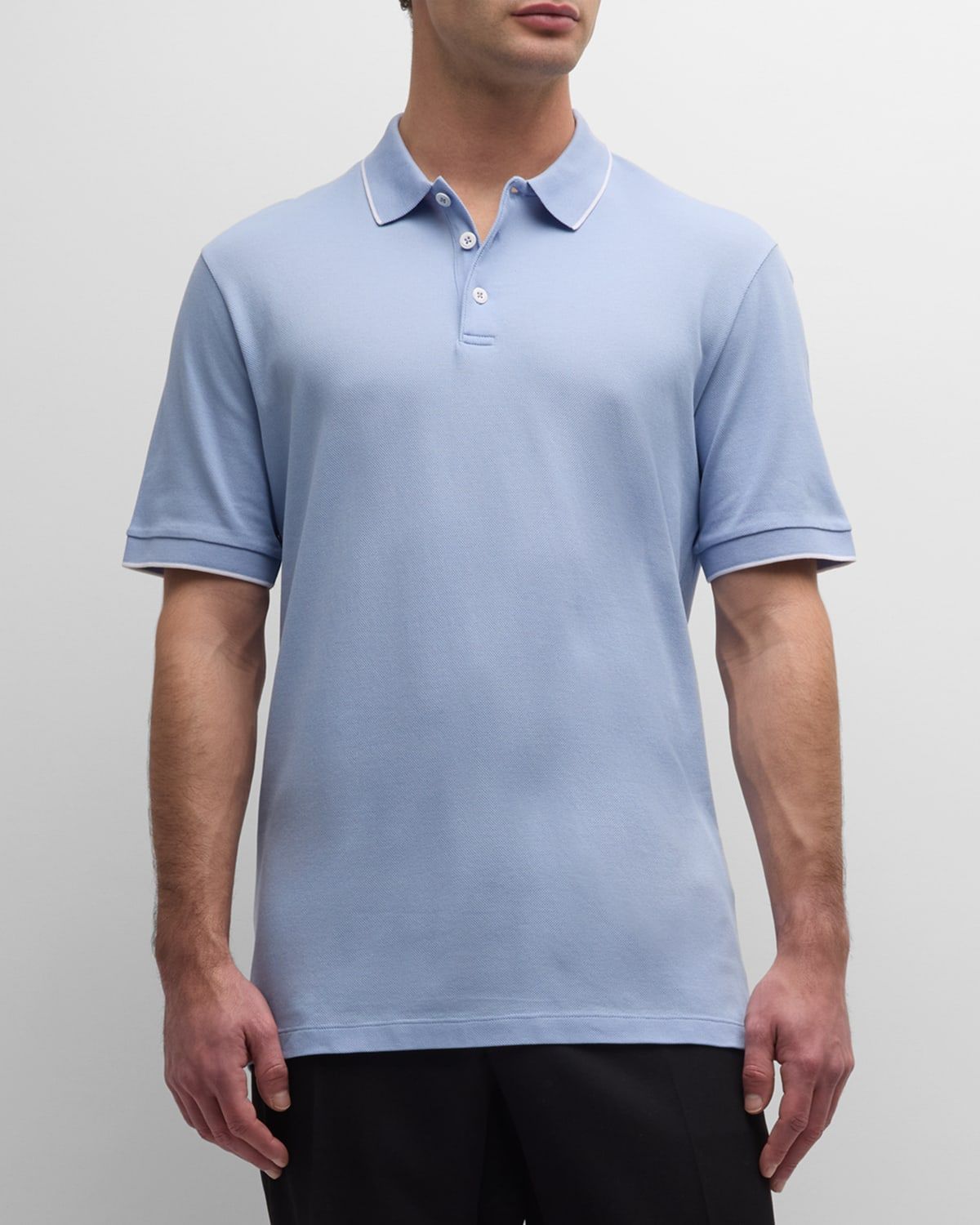Men & apos;s Tipped Polo Shirt