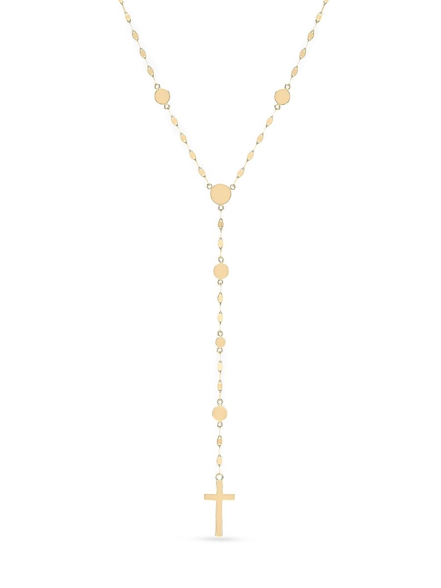 Women's Faith 14K Yellow Gold Lariat Necklace - Yellow Gold