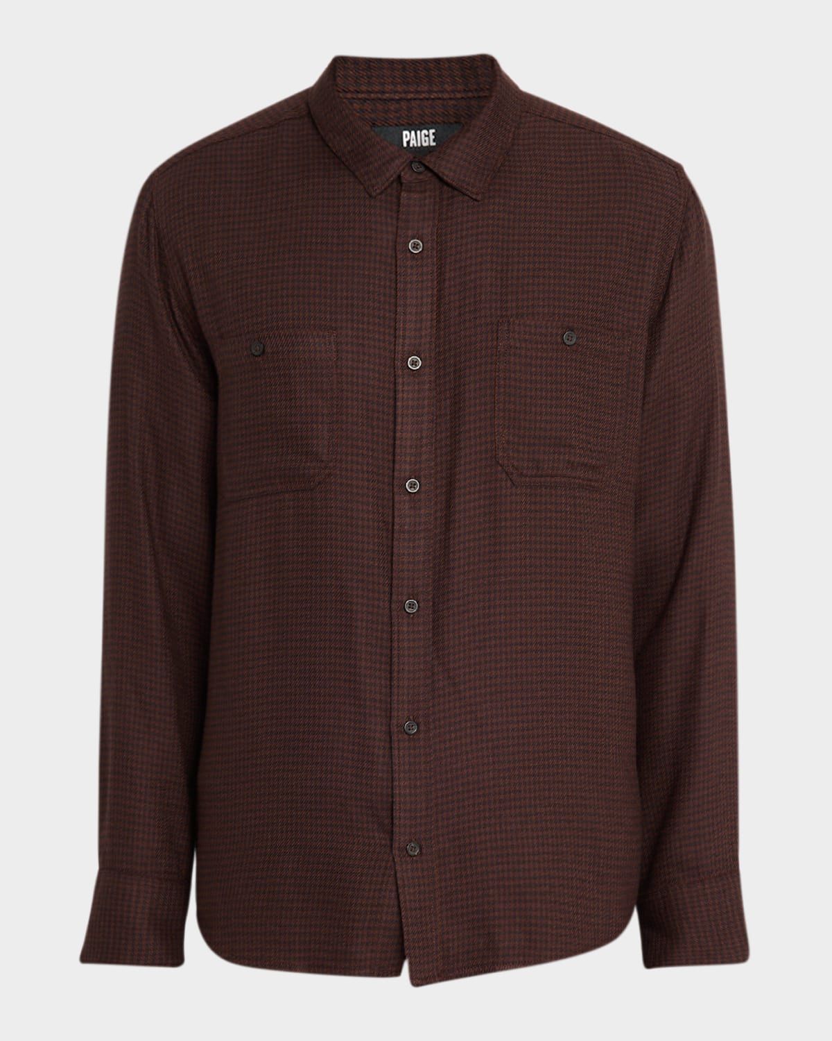 Men & apos;s Everett Houndstooth Plaid Button-Down Shirt