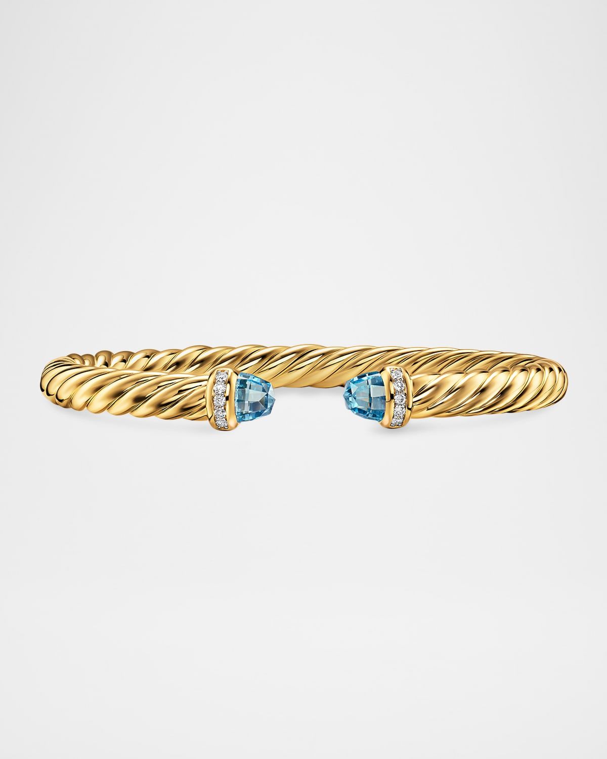Cablespira Flex Bracelet with Gemstones and Diamonds in 18K Gold