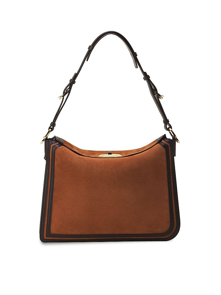 Women's Compagnon Asymmetrical Shoulder Bag - Chestnuts