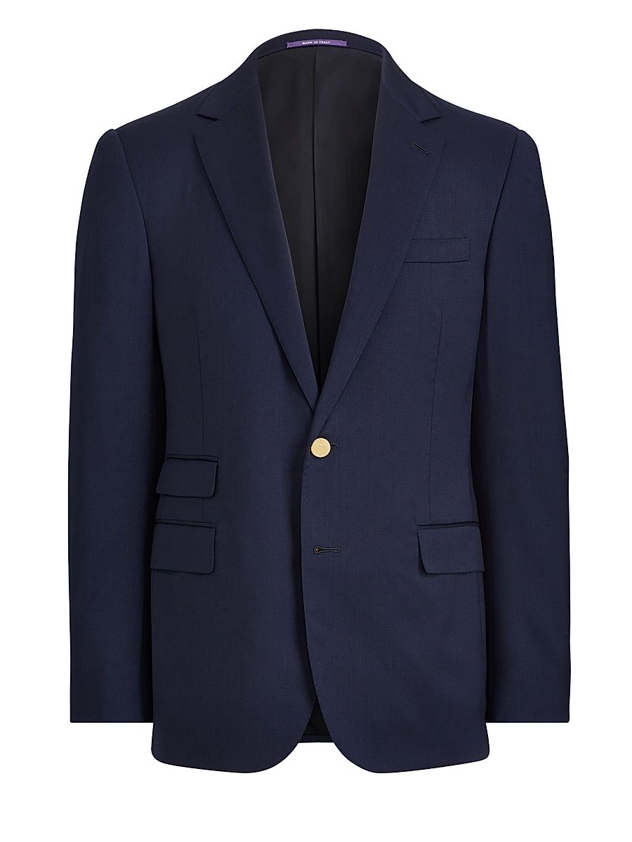 Men's Gregory Notch-Lapel Blazer - Blue - Size 42