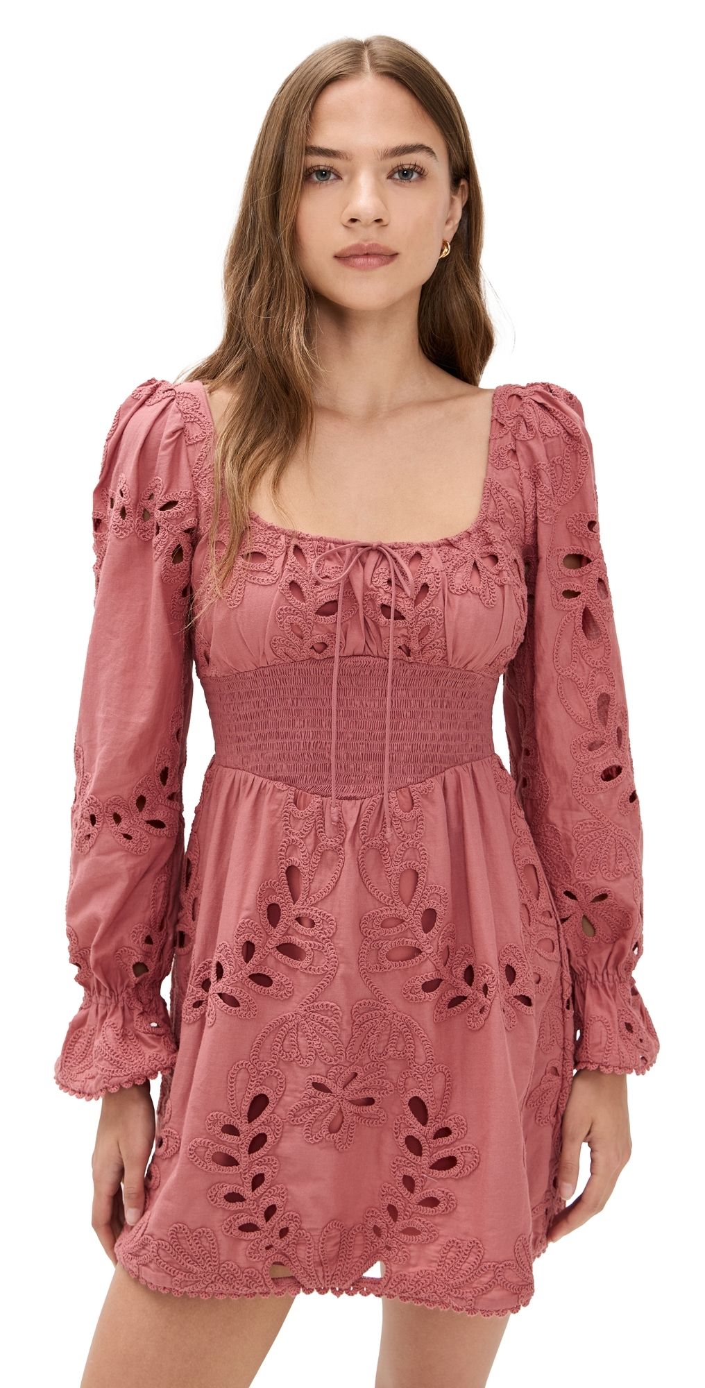 Saylor Lex Mini Dress Dusty Rose M