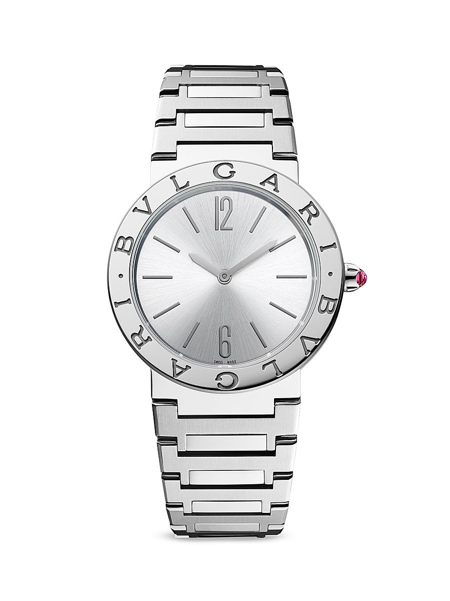 Women's BVLGARI BVLGARI LADY Stainless Steel Medium Bracelet Watch - Steel