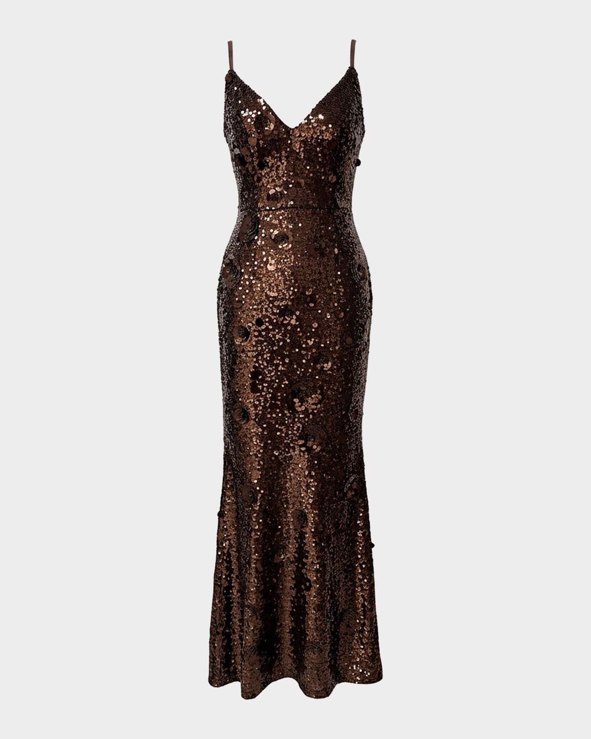Giovanna Sleeveless Sequin Mermaid Gown