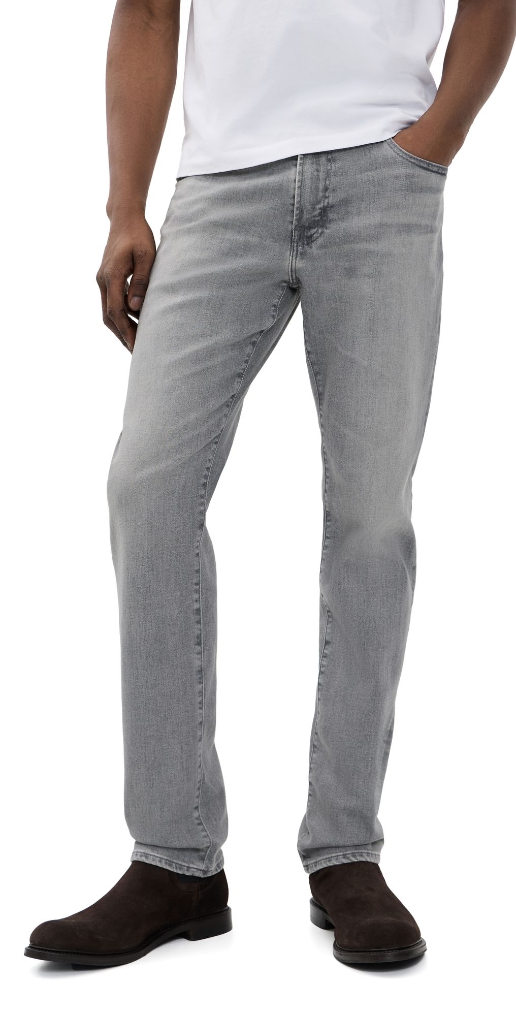 AG Everett Slim Straight Denim Jeans Half Dome 34