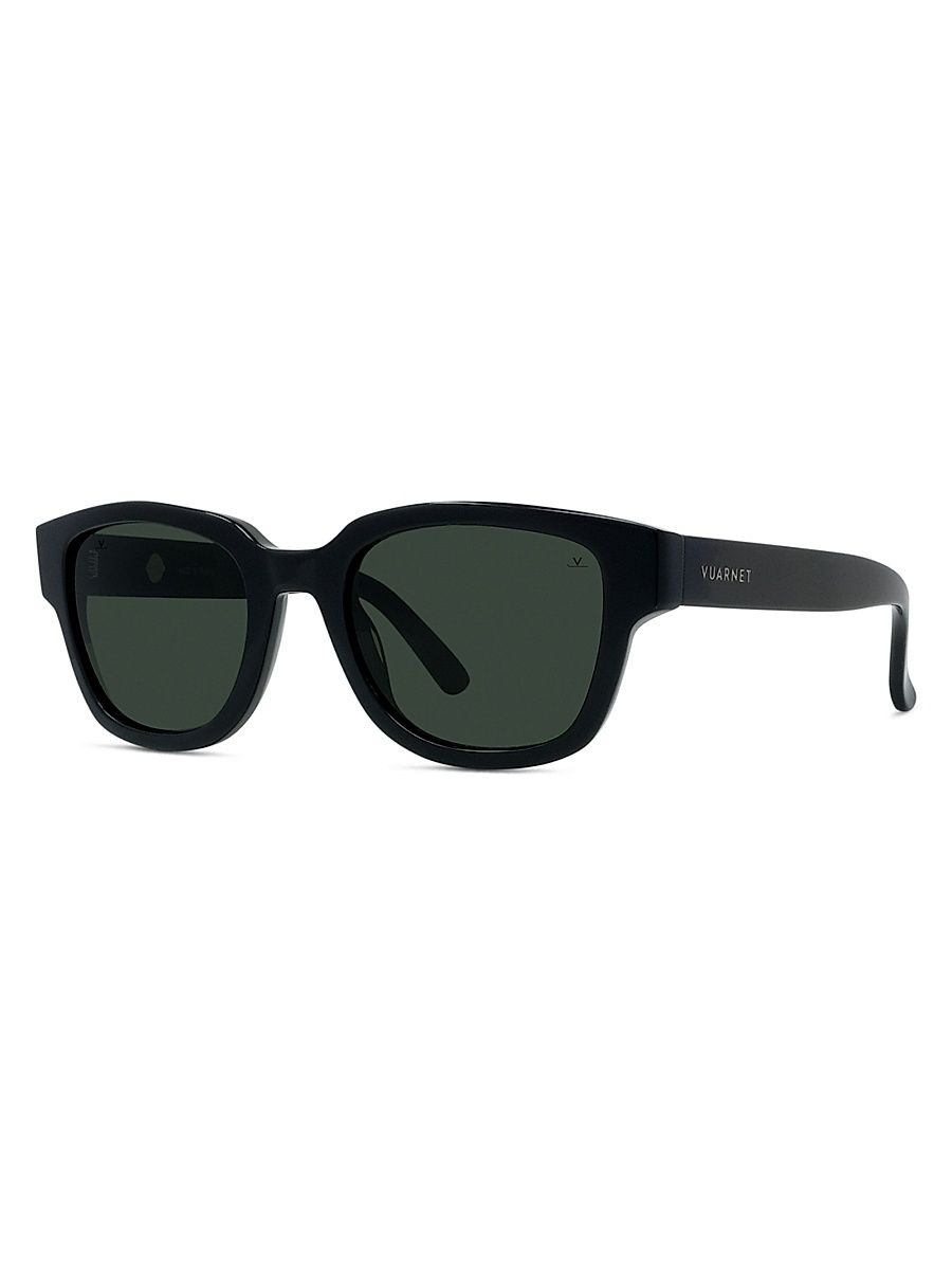 Men's Lifestyle Belvedere Square Sunglasses - Shiny Black And Smoke