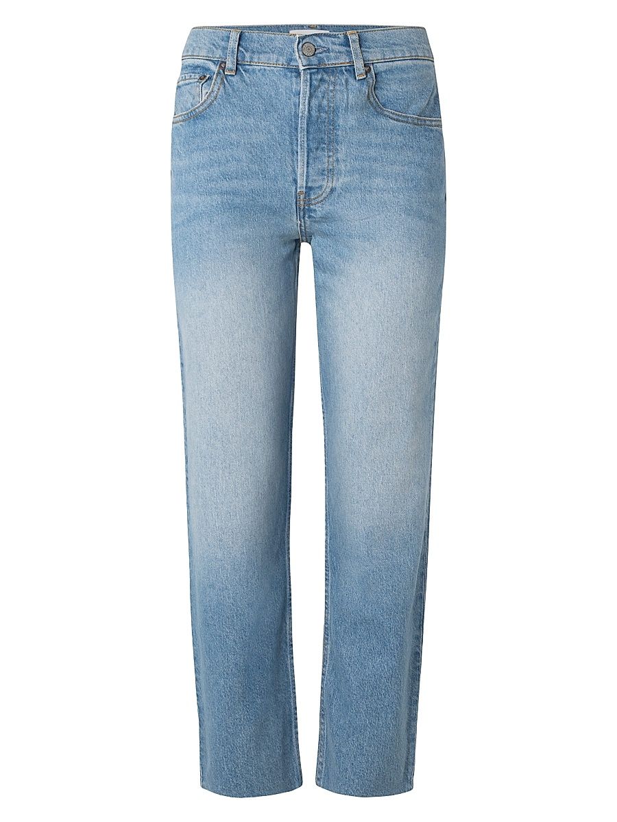 Women's The Tommy Stretch Straight Leg Raw Hem Jeans - Eternal Sunshine - Size 24