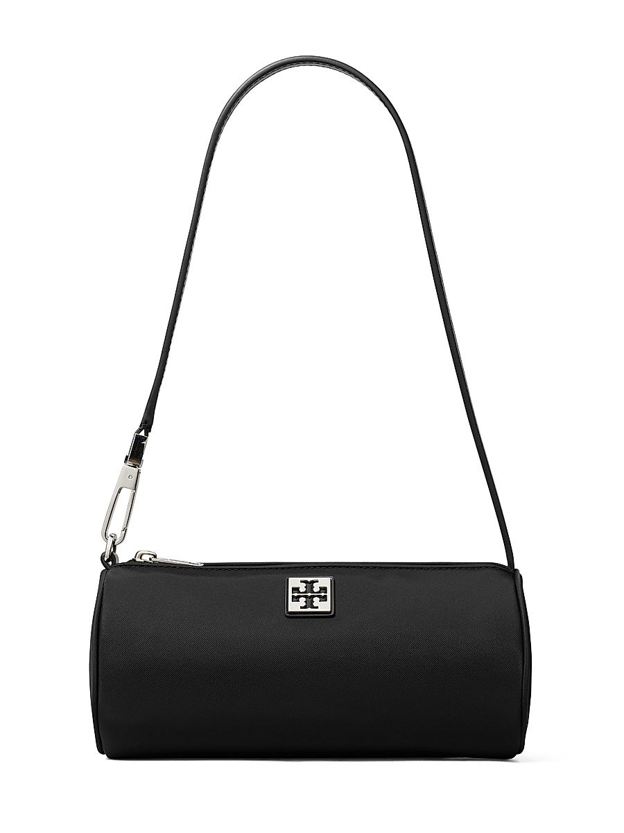 Women's Virginia Cylinder Shoulder Bag - Black
