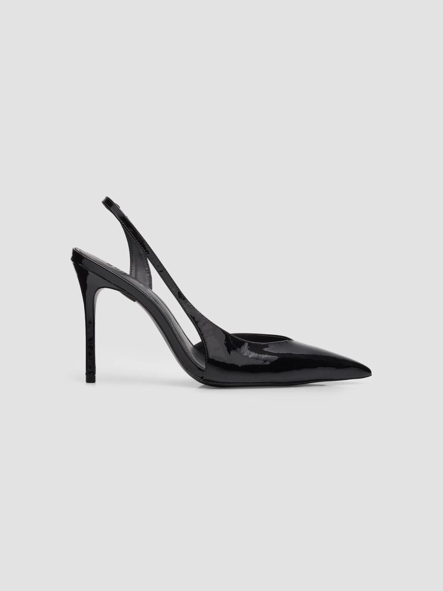 Schutz Women's Alessia 100MM Patent Leather Pumps - Black - Size 11
