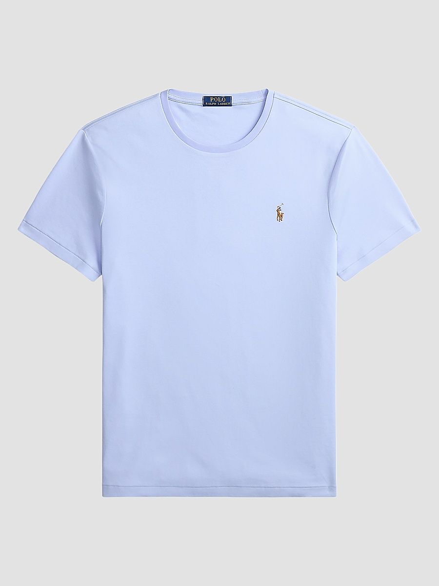 Men's Cotton Crewneck T-Shirt - Pebble Blue - Size XXL