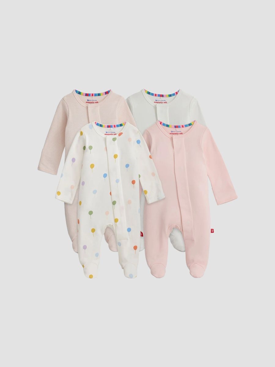 Unisex Baby's 4-Piece Cotton Footie Set - Multi - Size 18 Months